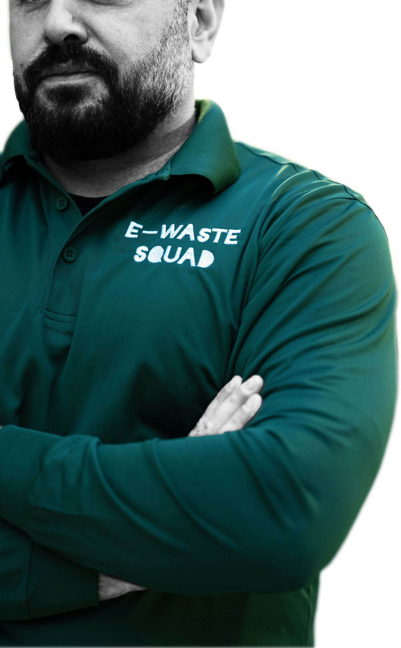 E-Waste Squad technician supporting electronics recycling in Charlotte